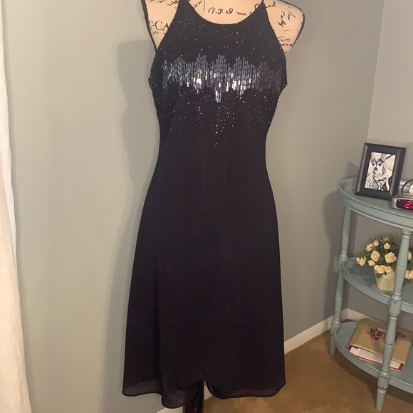 Cachet evening dress, like new with beading - Picture 1 of 7